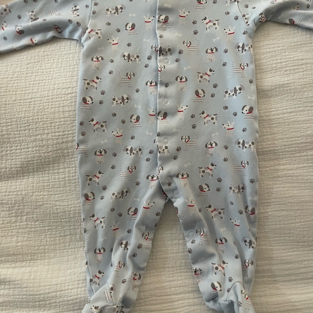 Kissy Kissy Blue Dog Print Kids Pajamas